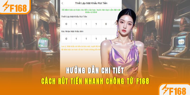 Hướng dẫn chi tiết cách rút tiền nhanh chóng từ F168